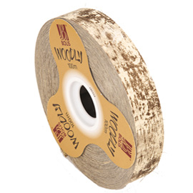 82338 Rotolo nastro Woodly - corteccia/avorio - 24mm x 100mt - Bolis