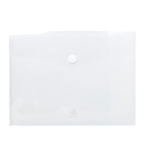Busta a tasca con chiusura in velcro - PPL - 24 x 32 cm - trasparente - Exacompta