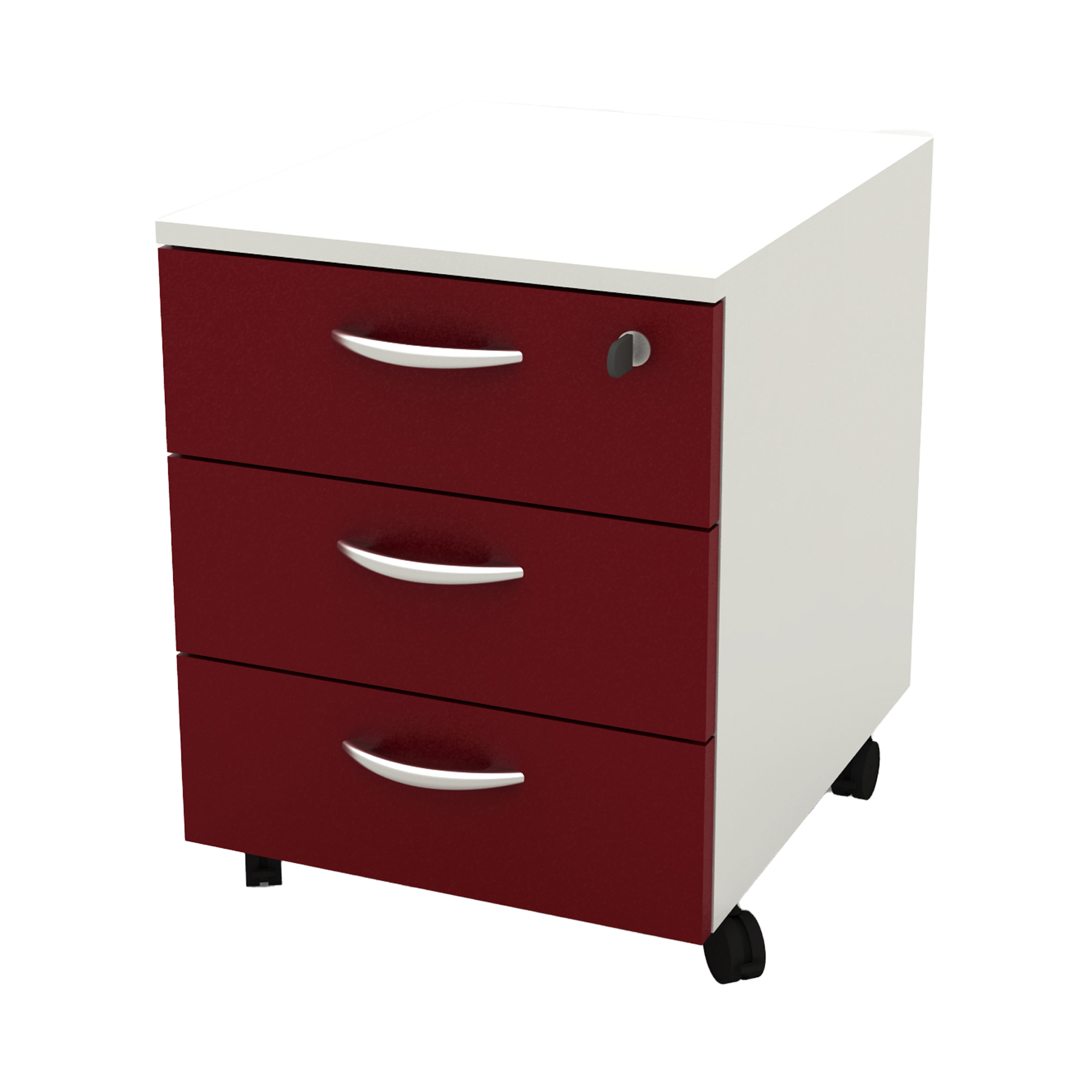 82851 Cassettiera Rainbow - 3 cassetti - con ruote - 41 x 50 x 52