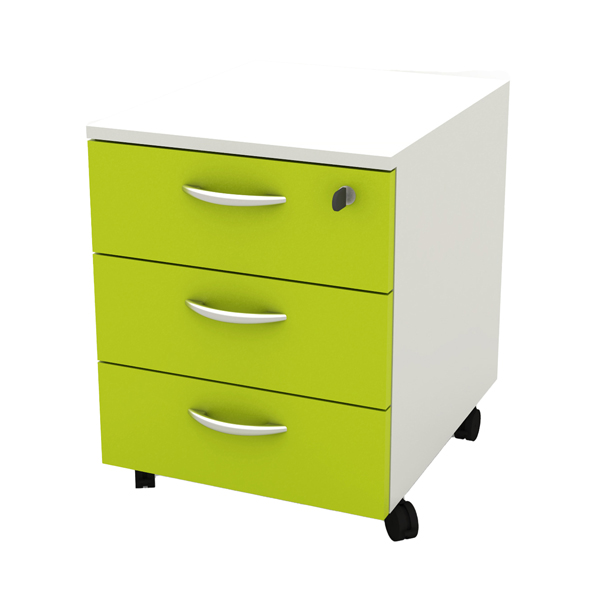 82853 Cassettiera Rainbow - 3 cassetti - con ruote - 41 x 50 x 52