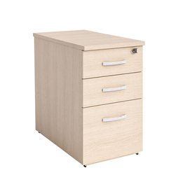 Cassettiera Agorà Direction - 3 cassetti - alta - 44 x 80 x 73 cm - rovere