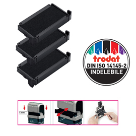 83419 Tampone di ricambio 6/4911 - nero - Trodat - conf. 3 pezzi