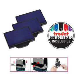 83425 Tampone di ricambio 6/56 - blu - Trodat - conf. 3 pezzi