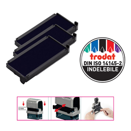83429 Tampone di ricambio 6/4913 - nero - Trodat - conf. 3 pezzi