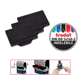 83430 Tampone di ricambio 6/56 - nero - Trodat - conf. 3 pezzi