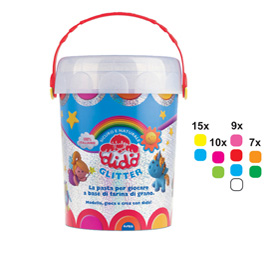 83476 Vaso 100 salsicciotti - glitter - 50gr - DiDò