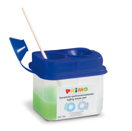 84532 Barattolo lava pennelli - 2 scomparti - Primo