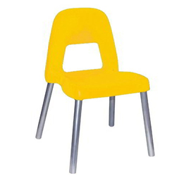 85994 Sedia per bambini Piuma - H 35 cm - giallo - CWR