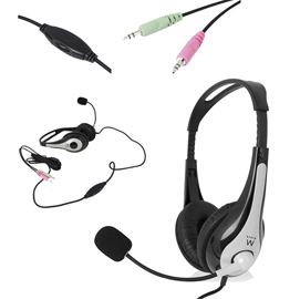 86518 Cuffie con microfono EW3562 - Eminent Ewent