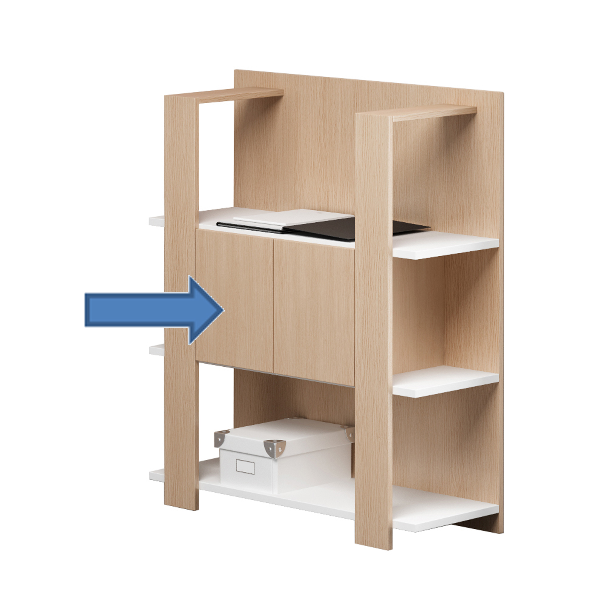 86669 Coppia antine + paretine per libreria Concept - 60x36