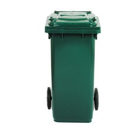 86728 Bidone carrellato - 58x73x107 cm - 240 L - verde scuro - Mobil Plastic