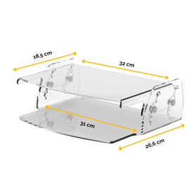Supporto monitor regolabile Clarity - 35x25