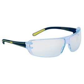 88914 Occhiali detectabili Helium2 - policarbonato - monoblocco - trasparente/blu - Deltaplus