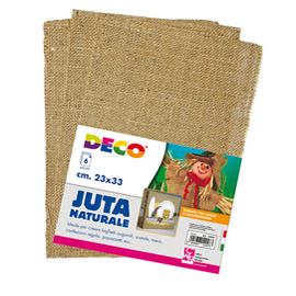 89149 Juta naturale - 23 x 33 cm - Deco - conf. 6 pezzi