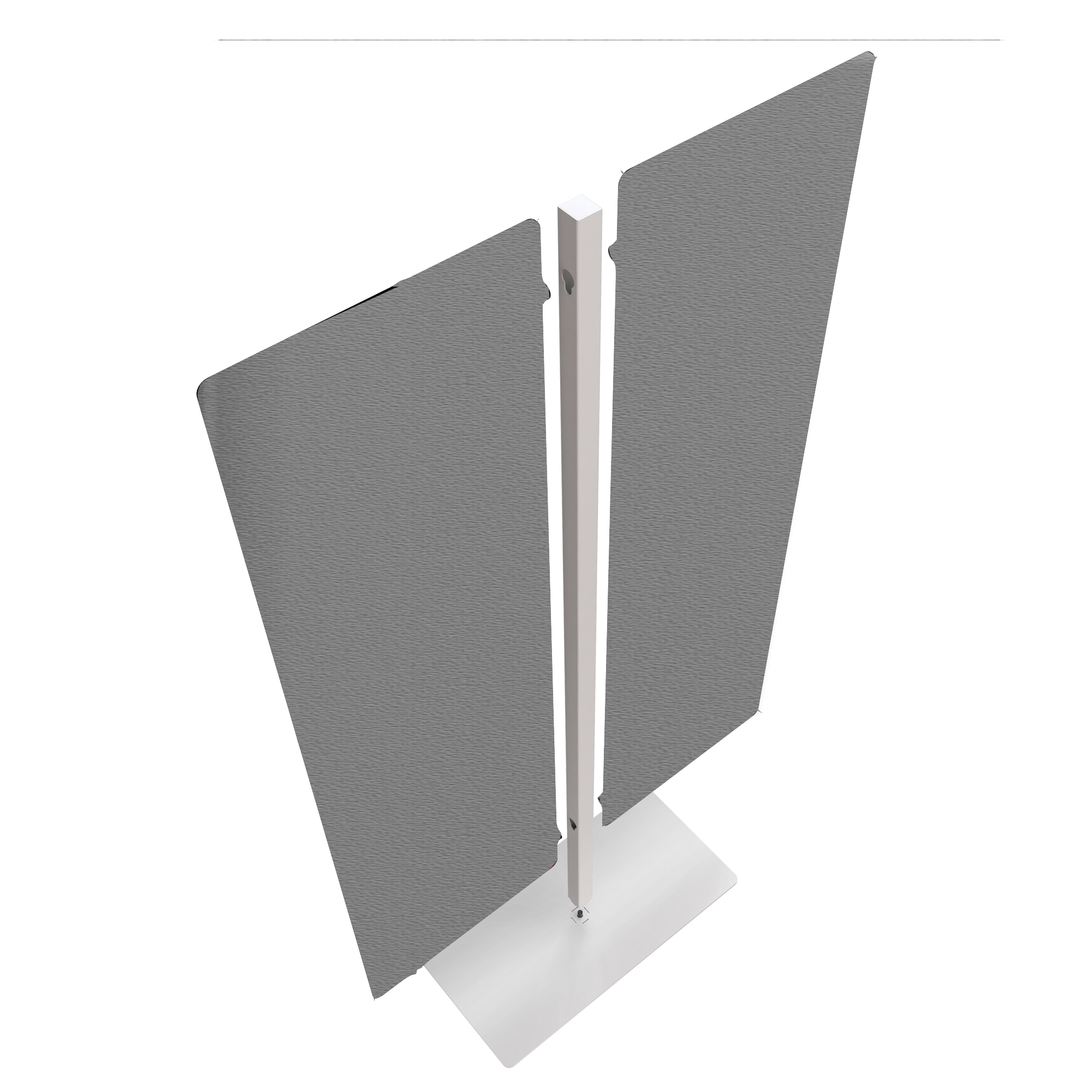 89671 Piantana Moody - a 2 pannelli - H 180 cm - grigio