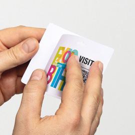 90053 Portanome su foglio A4 - 97 x 86 mm - 120 gr - Durable - conf. 100 fogli