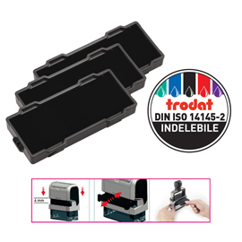 90219 Tamponi 6/9512 - nero - Trodat - blister 3 pezzi
