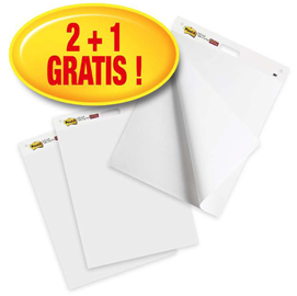 90521 Lavagna adesiva Meeting Chart - bianco - Post-It - Promo pack 2+1 pezzi
