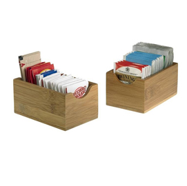 91097 Vaschetta portabustine - in bamboo - 7 x 11 x 5