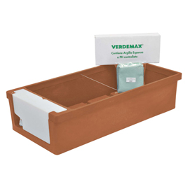 Kit Orto urbano - 115 x 58 x 28 cm - PE - terracotta - Verdemax