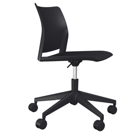 Seduta Home/Office Alpha APGN - senza braccioli - nero - Unisit