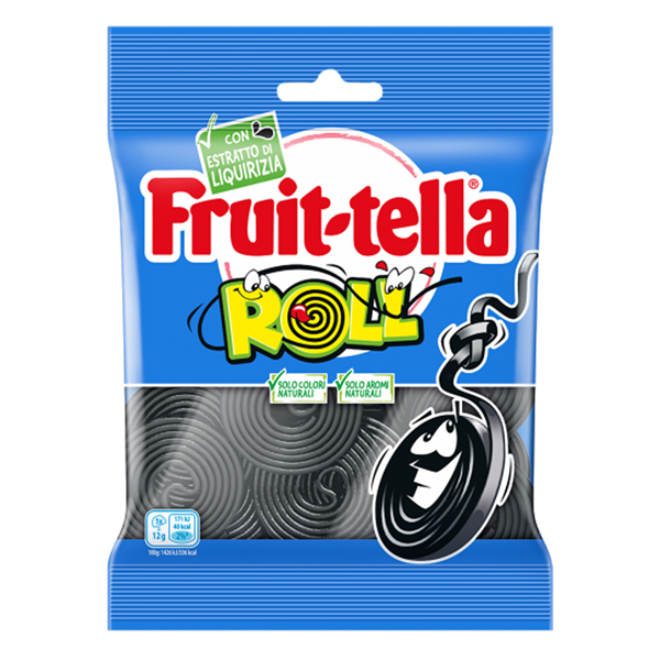 93300 Caramella gommosa - liquirizia roll - formato pocket 90 gr - Fruit-Tella