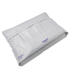 94424 Busta Polyself - per corrieri - con soffietto - A3 - 32 x 48 x 10 cm - PE - bianco/grigio - Blasetti - conf. 100 pezzi