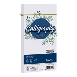 94688 Busta Calligraphy Nature Crush - 110 x 220 mm - 120 gr - uva - Favini - conf. 25 pezzi