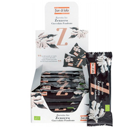 Barretta di riso - zenzero/cioccolato fondente - 30 gr - Fior di loto