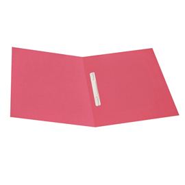 Cartellina semplice con pressino - 200 gr - 25 x 34 cm - cartoncino riciclato manilla - magenta - Cartotecnica del Garda - conf. 50 pezzi