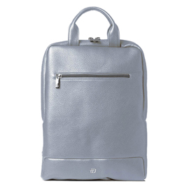 Zaino slim Gate Trended - 28 x 38 x 10 cm - ecopelle - azzurro - In Tempo