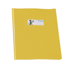 Copriquaderno GreenLine - c/alette - PVC - 220 mic - A5 - lucido coprente - giallo - Colorosa