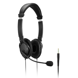 97379 Cuffie stereo - con microfono e controllo del volume - connessione 3.5 mm - Kensington
