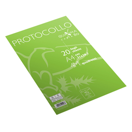 98513 Fogli protocollo - A4 - 4 mm - 80 gr - Pigna - conf. 20 pezzi