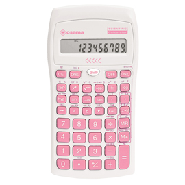 Calcolatrice scientifica OS 134/10 BeColor - bianco - tasti rosa - Osama