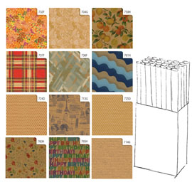 99631 Rotolo carta regalo Kraft - 2 x 0