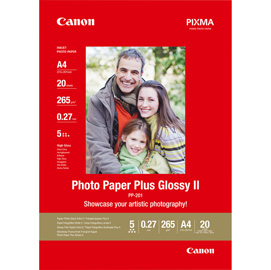 CAN2311B019 Canon - Carta fotografica Plus Glossy II PP-201 - A4 - 20 Fogli - 2311B019