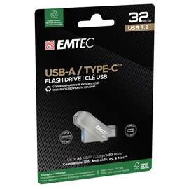 EMTMD32GD283 Emtec - Memoria Dual USB3.2 to Type-C - 32GB - ECMMD32GD283