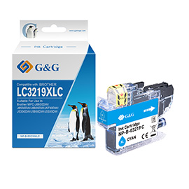 GGNINKB3219XLC G&G - Cartuccia ink Compatibile per Brother MFC-J6930DW/J6530DW/J6935DW - Ciano