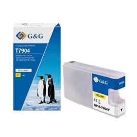 GGNINKE7904 G&G - Cartuccia ink Compatibile per Epson WorkForce Pro WF-5620DWF/WF-5110D - Giallo