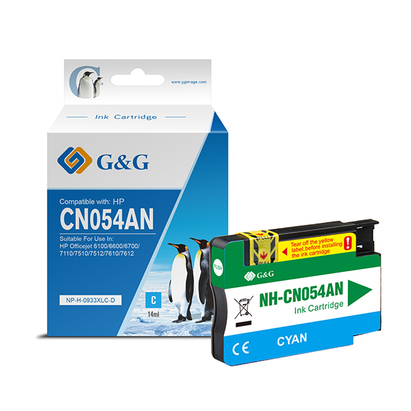 GGNINKH933C G&G - Cartuccia ink Compatibile per HP 933 - Ciano