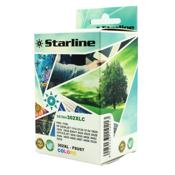 SSTINH302XLC Starline - Cartuccia ink Compatibile - per HP 302XL - C/M/Y