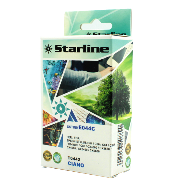 SSTINKE044C Starline - Cartuccia ink - per Epson - Ciano - C13T044220 - 14ml