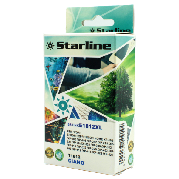 SSTINKE1812XL Starline - Cartuccia ink - per Epson - Ciano - C13T18124012- 18XL-10ml