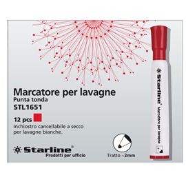 Marcatore per lavagne cancellabili Starline - punta tonda 2