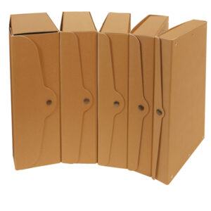 Scatola progetto - dorso 4 cm - 25 x 35 cm - cartone riciclato FSC - avana - Starline