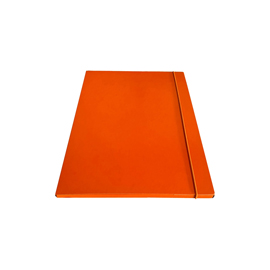 STL5304 Cartella 3 lembi con elastico - 25 x 34 cm - dorso 1cm - arancio - Starline