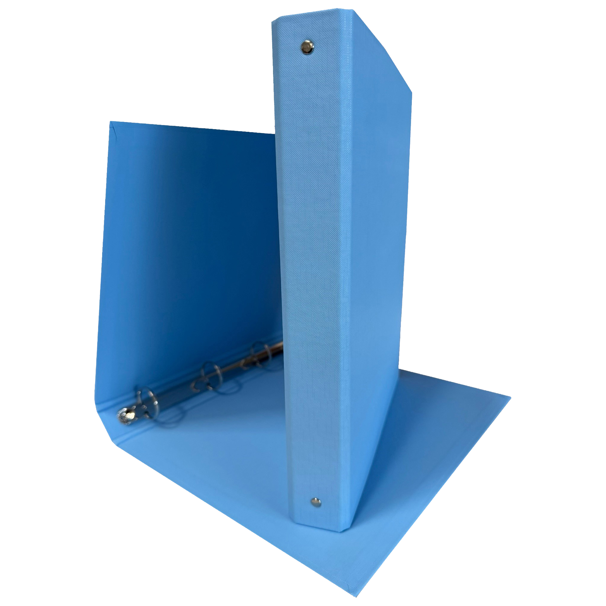 STL7028 Raccoglitore King - 22 x 30 cm - 4 anelli tondi 30 mm - dorso 4 cm - rivestimento in PP - azzurro - Starline