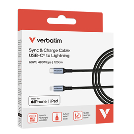 VERB31844 Verbatim - Cavo USB-C a Lightning - 31844 - 120cm