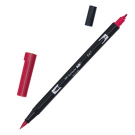 100049 Pennarello Dual Brush 847 - crimson - Tombow